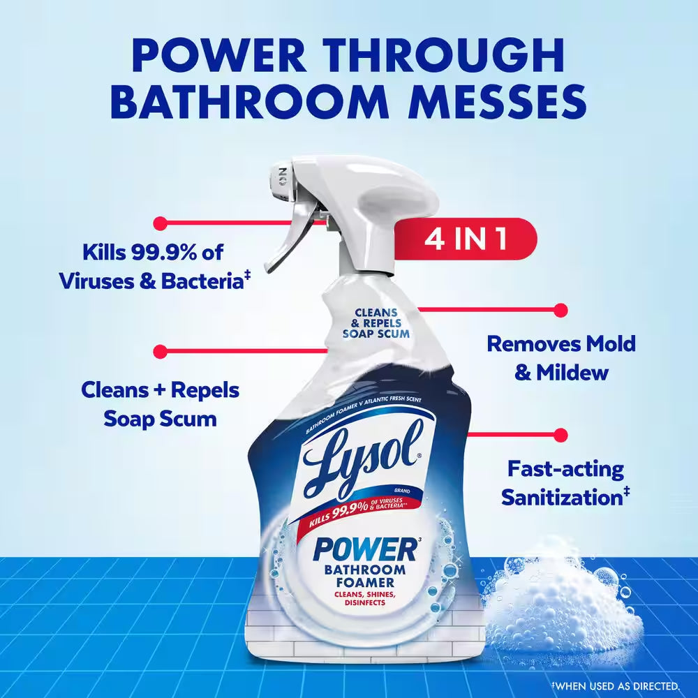 32 Oz. Power Bathroom Foam Disinfecting Cleaner Spray