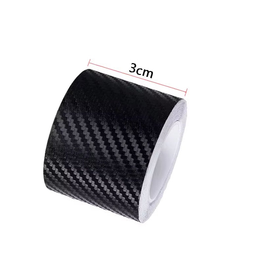 3/10M Carbon Fiber Car Stickers Auto Door Threshold Trunk Protective Strip anti Scratch Tape Waterproof Decal Car Accessories