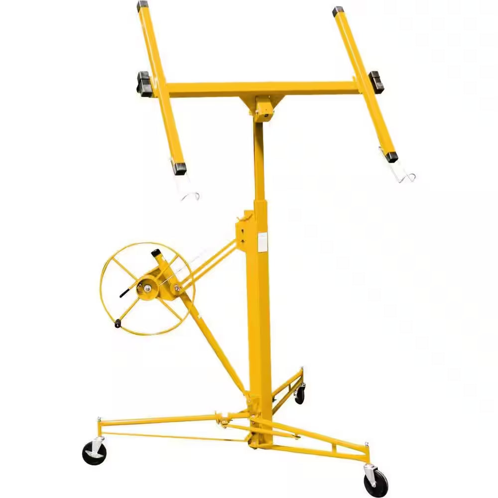 11 Ft. Drywall Panel Hoist Jack Caster Construction Lockable Tool