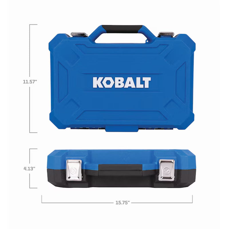 55 -Piece Standard (SAE) and Metric Mechanics Tool Set with Hard Case