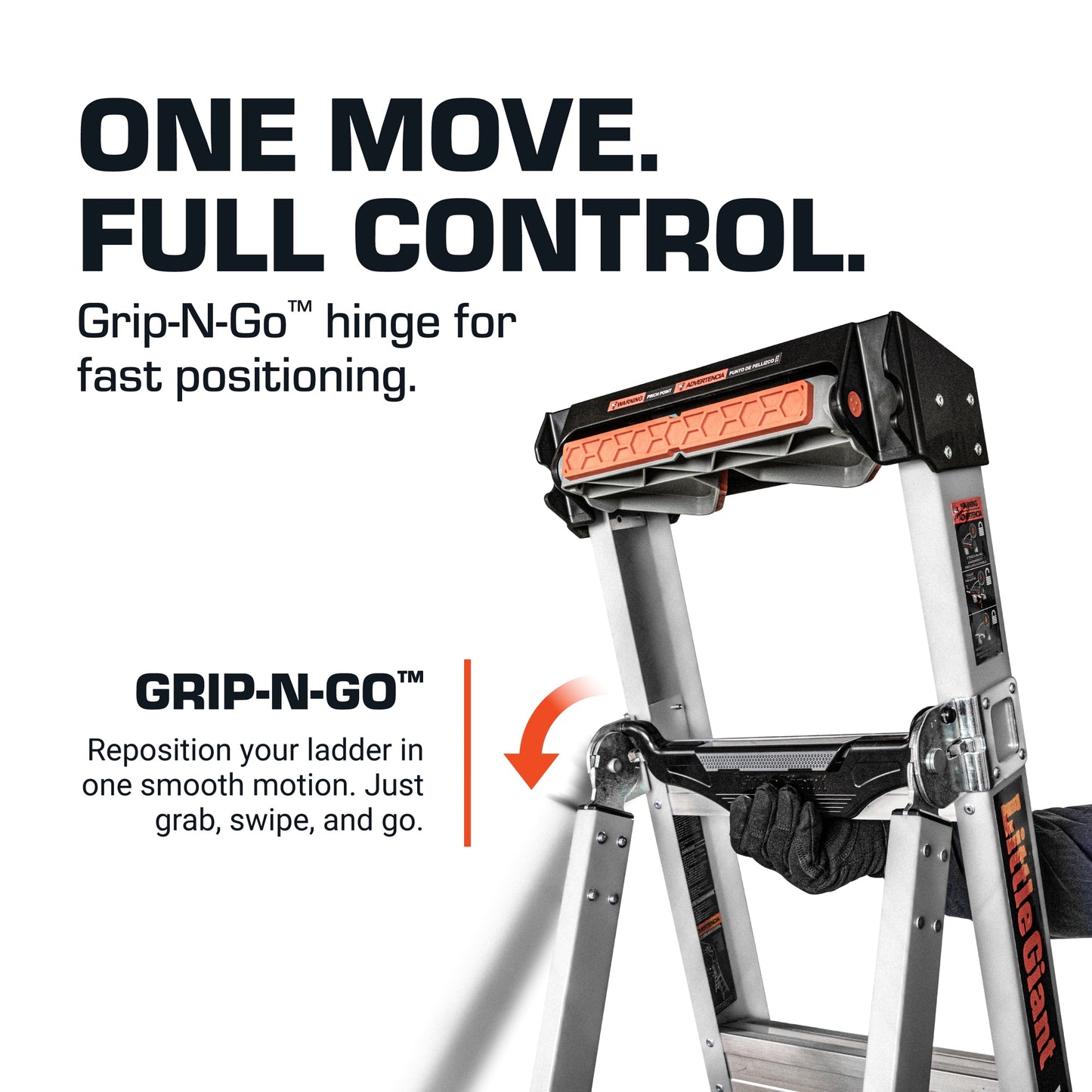 King Kombo 3-In-1 Aluminum Ladder, 5 Ft–8 Ft Extension, 300 Lb Load Capacity, 11 Ft 4 in Reach
