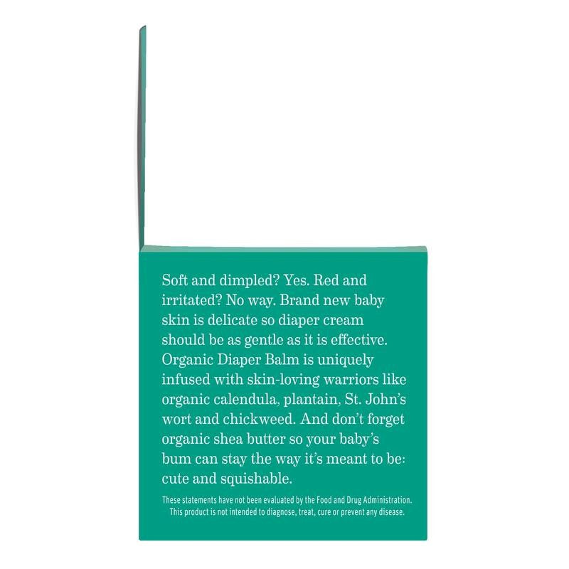 Organic Diaper Balm, Diaper Cream for Newborns, Infants, & Toddlers, 2 Fl Oz.