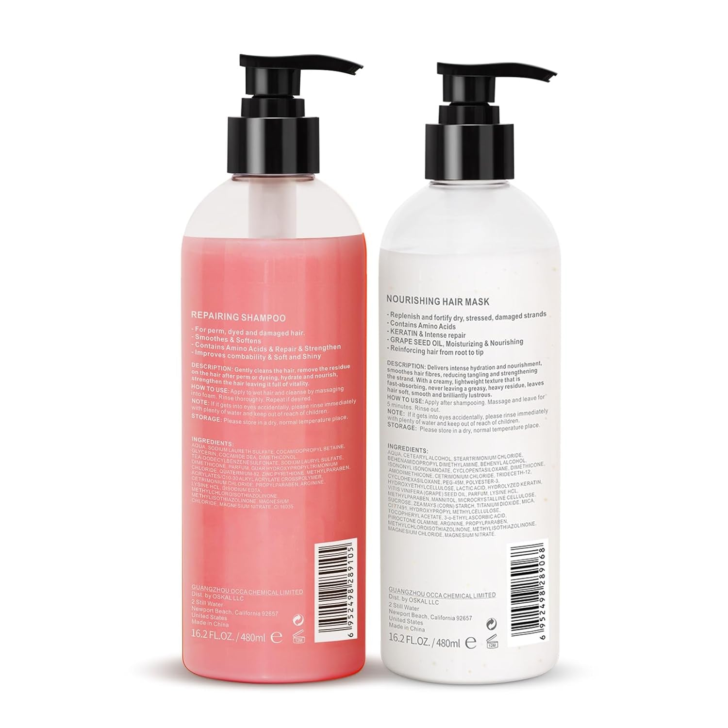 Clarifying Shampoo and Conditioner Set for Women'S Oily & Greasy Hair, 32.4 Fl Oz