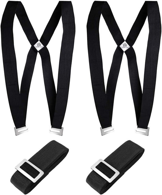 2-Person Lifting Moving Shoulder Straps for Heavy Furniture Appliances 850Lbs