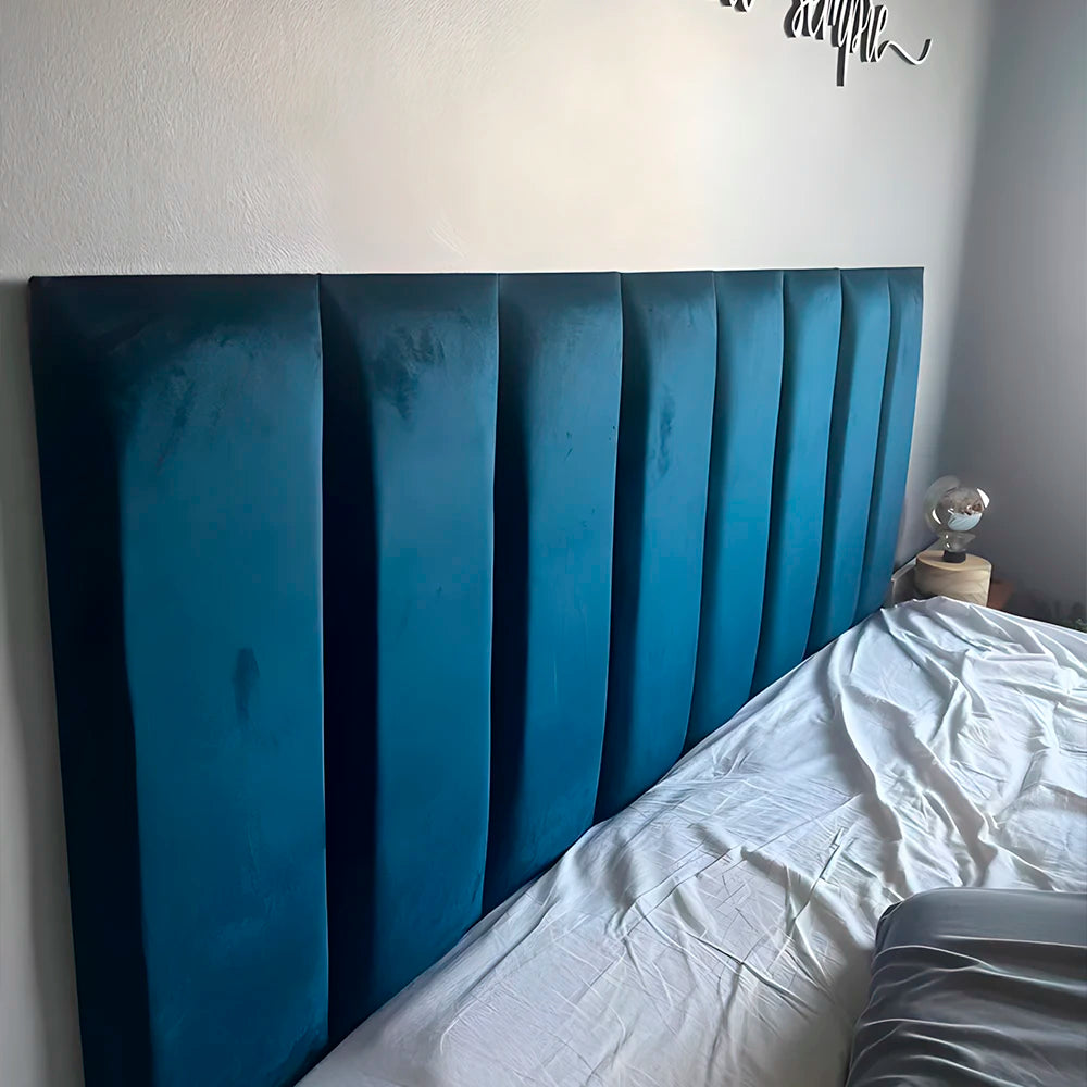 Single Double Bed Headboard Decorative Upholstered Adhesive Bed 1 Piece 45x20cm