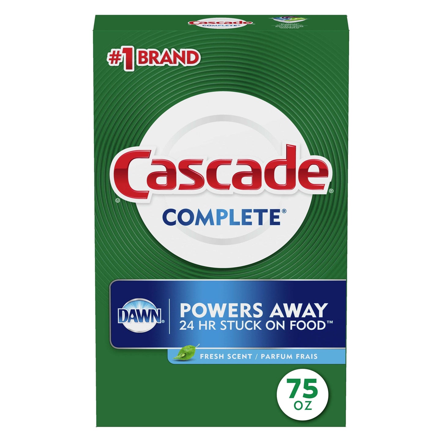 Complete Dishwasher Detergent Powder, Dish Detergent, Dish Soap, Fresh, 75 Fl Oz