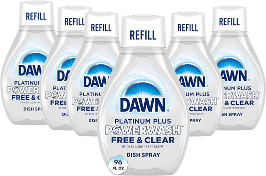 Powerwash Dish Spray, Dish Soap, Pear Scent Refill, 16 Fl Oz (6 Pack)
