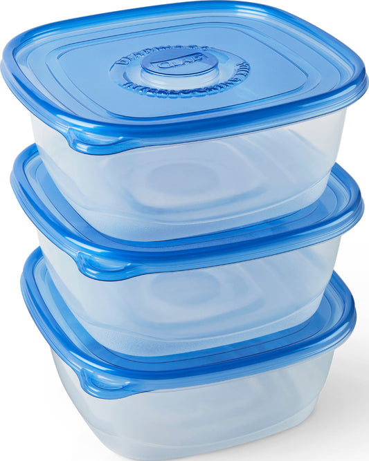 Food Storage Containers - Family Sized Container - 104 Oz - 3 Ct