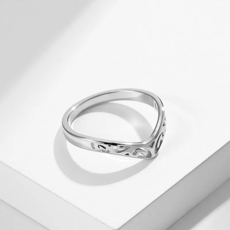 Contemporary and Modern Gold and Silver Chic Ring