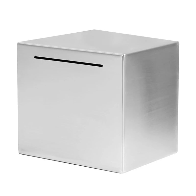 Safe Piggy Made of Stainless Steel,Safe Box Money Savings for Kids,Can Only Save the Piggy That Cannot Be Taken