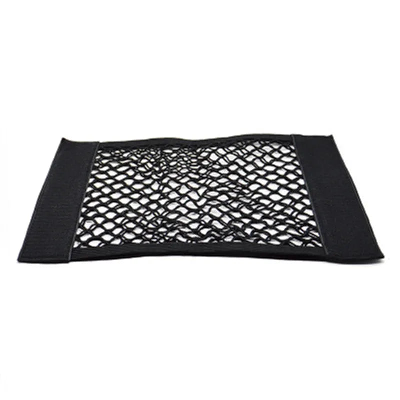 Trunk Storage Net, Universal Car Nylon Cargo Storage Netting Wall Sticker Add on Storage Pouch Bag for Tissues/Bottles/Groceries