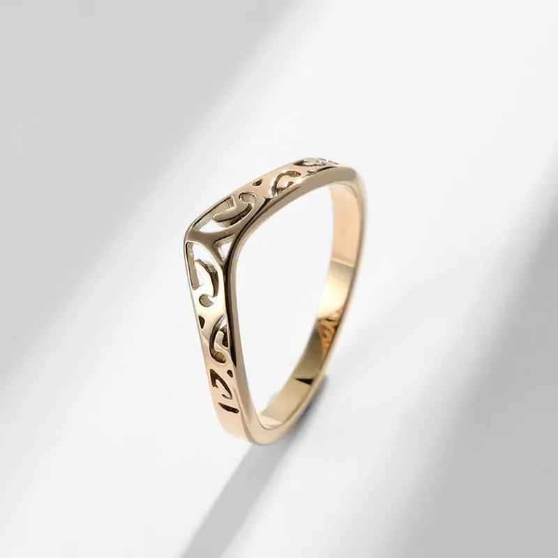 Contemporary and Modern Gold and Silver Chic Ring