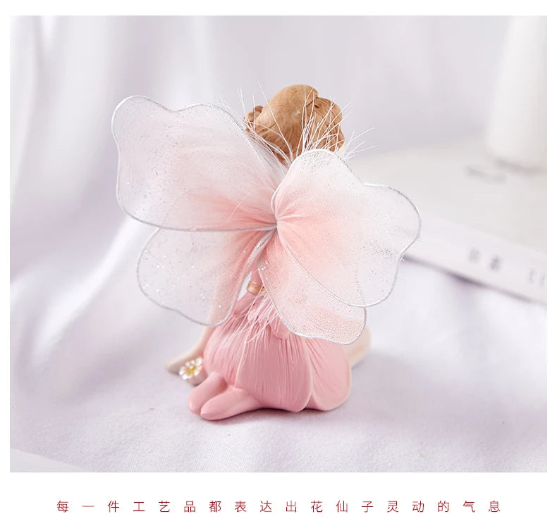 Fairy Girl Ornaments Cute Home Decoration Accessories Home Decor Miniature Figurines Miniature Garden