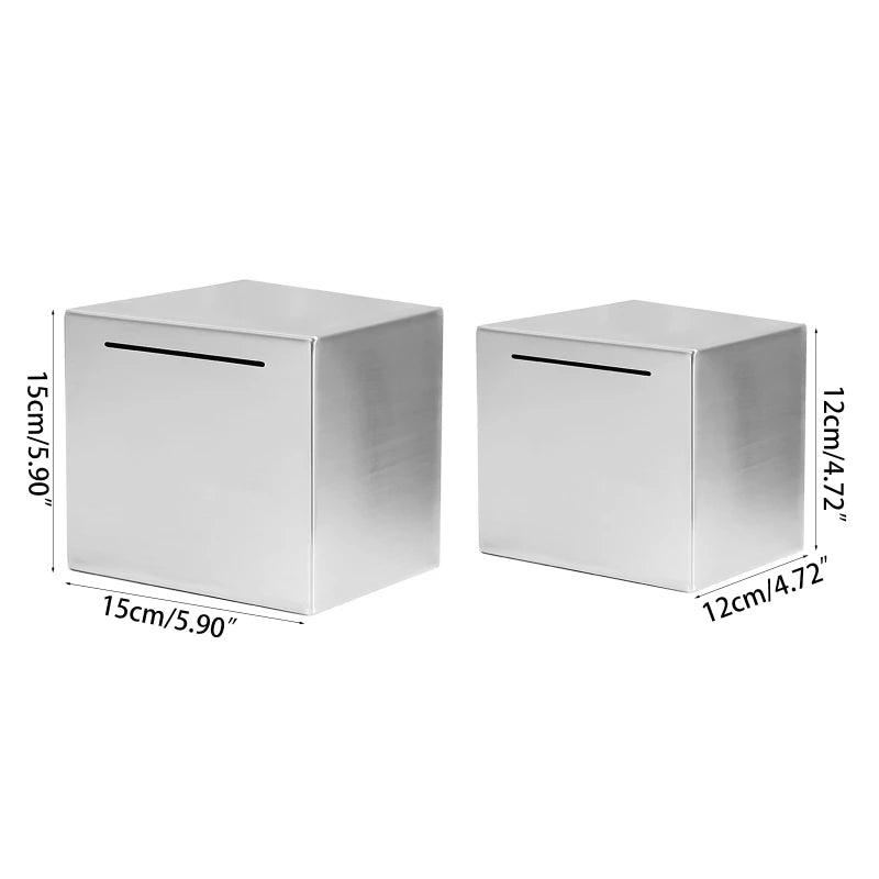 Safe Piggy Made of Stainless Steel,Safe Box Money Savings for Kids,Can Only Save the Piggy That Cannot Be Taken