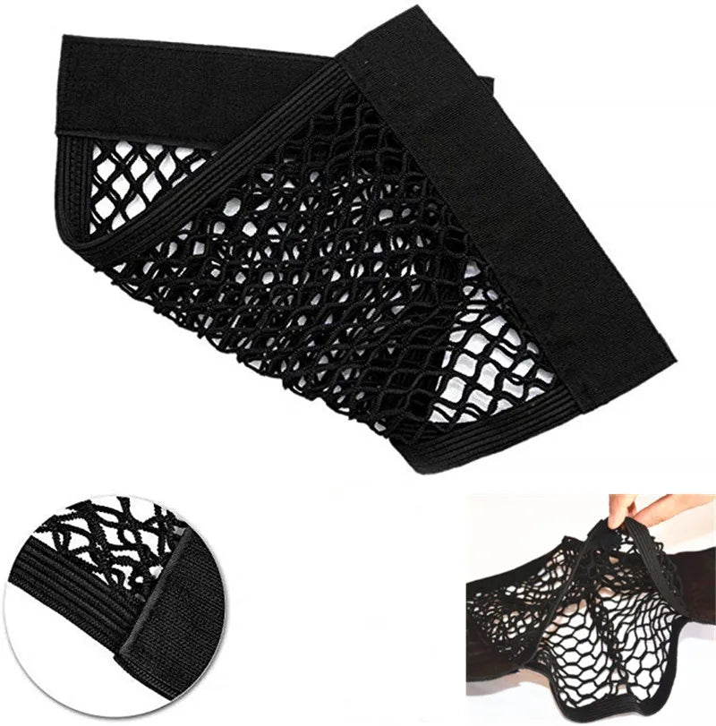 Trunk Storage Net, Universal Car Nylon Cargo Storage Netting Wall Sticker Add on Storage Pouch Bag for Tissues/Bottles/Groceries