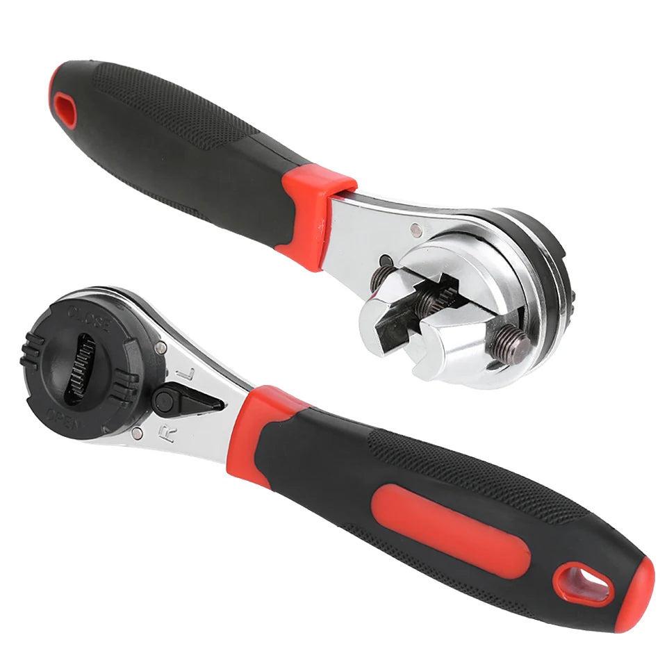 Multifunctional Ratchet Wrench Adjustable 6-22mm Screw Universal Adjustable Ratcheting Wrench Repair Hand Tools