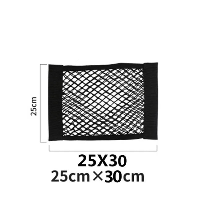 Trunk Storage Net, Universal Car Nylon Cargo Storage Netting Wall Sticker Add on Storage Pouch Bag for Tissues/Bottles/Groceries