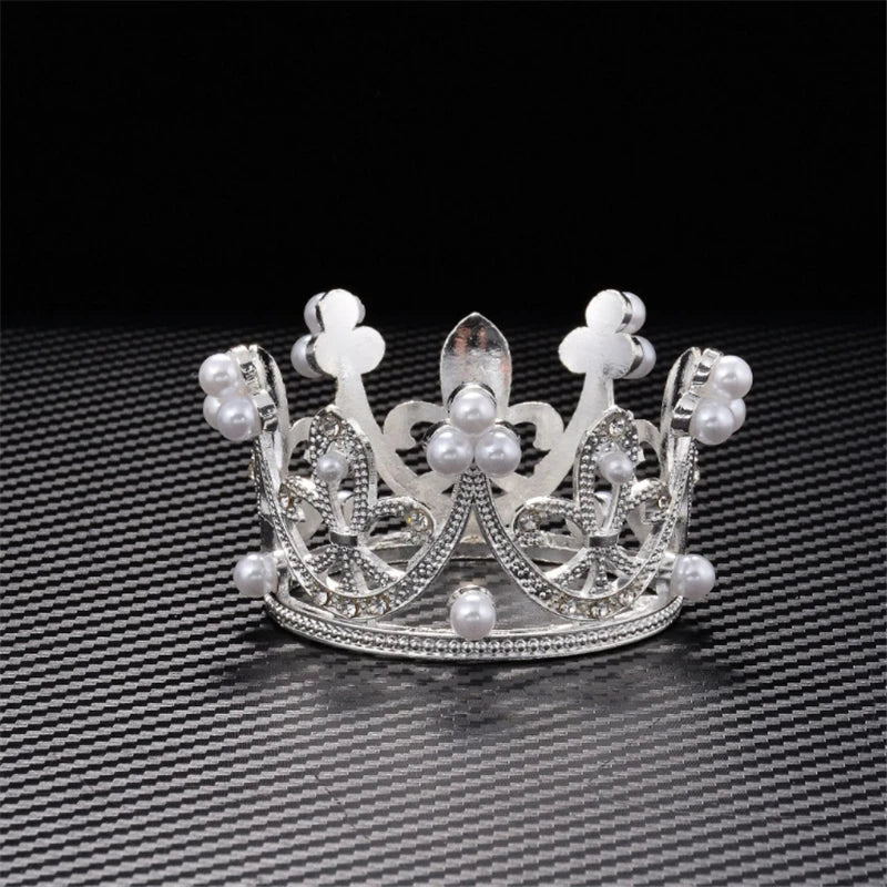 Cute Small Tiaras for Girls and Boys Little Crown Prom Birthday Cake Royal Diadem Hair ornament Bridal Jewelry Doll Decoration