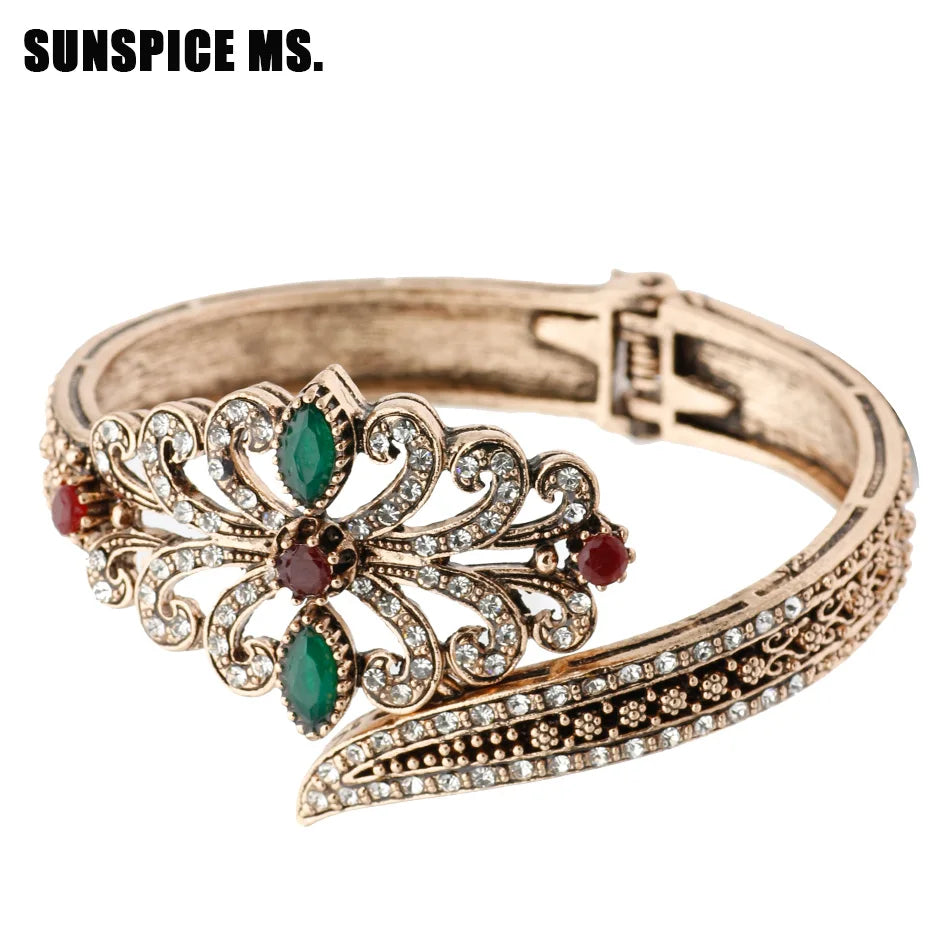 Dropshipping Trendy Love Bangle Bracelets For Women Indian Jewelry Antique Bronze Turkish Snap Design Cuff Valentines Day Gift