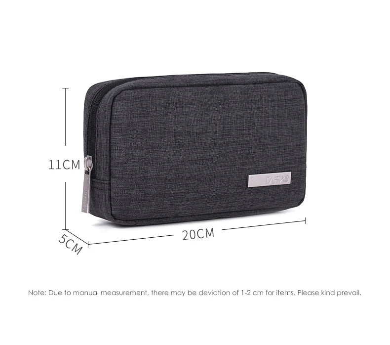 Travel Closet Organizer Case for Headphones Storage Bags Digital Portable Zipper Accessories Charger Data Cable USB Pouch