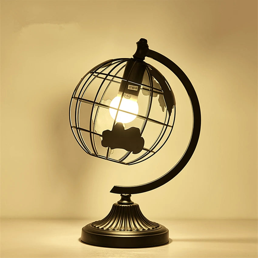 Nordic Modern Table Lamps Personality Minimalist Art Livingroom Bedroom Study Black White Globe Bedside Lamps Table Lights