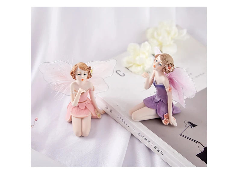 Fairy Girl Ornaments Cute Home Decoration Accessories Home Decor Miniature Figurines Miniature Garden