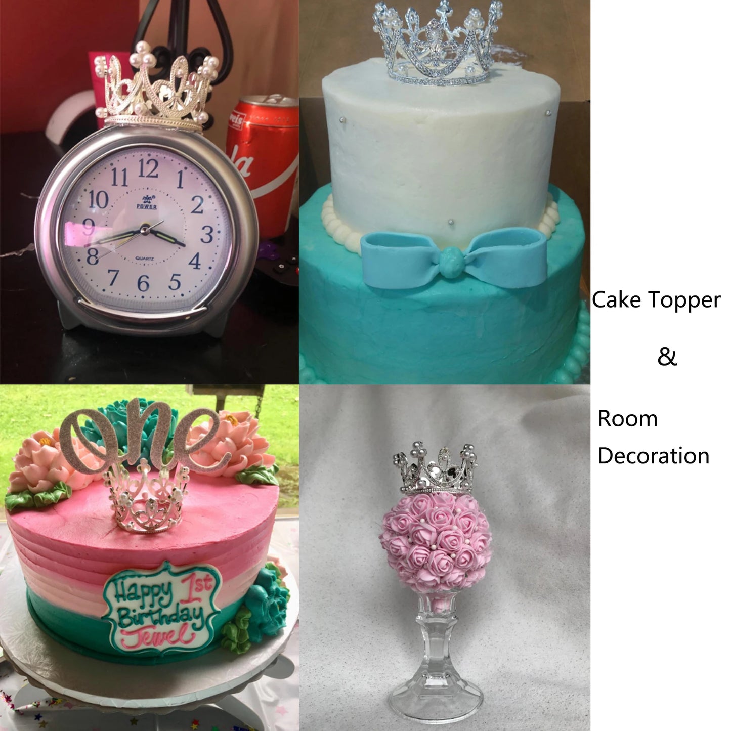 Cute Small Tiaras for Girls and Boys Little Crown Prom Birthday Cake Royal Diadem Hair ornament Bridal Jewelry Doll Decoration