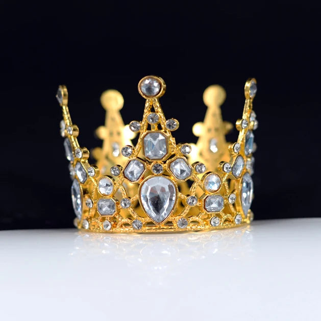 Cute Small Tiaras for Girls and Boys Little Crown Prom Birthday Cake Royal Diadem Hair ornament Bridal Jewelry Doll Decoration