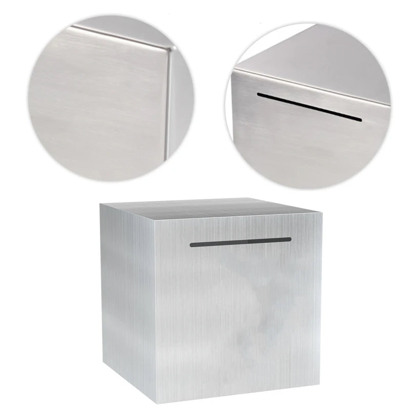 Safe Piggy Made of Stainless Steel,Safe Box Money Savings for Kids,Can Only Save the Piggy That Cannot Be Taken
