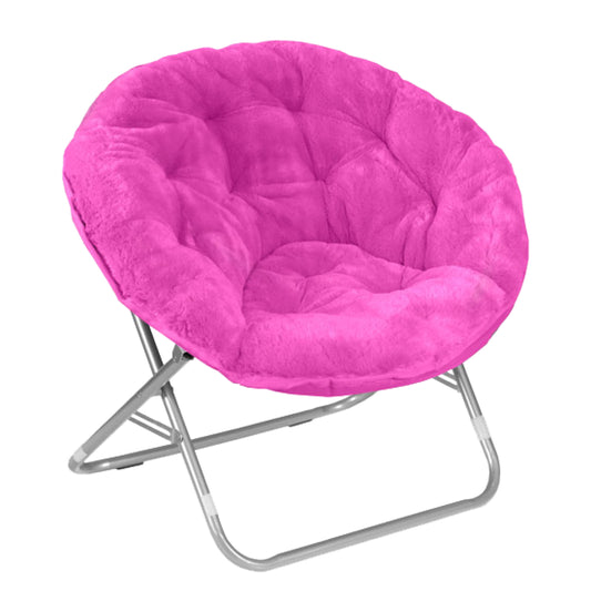 Faux Fur Saucer™ Chair, Pink