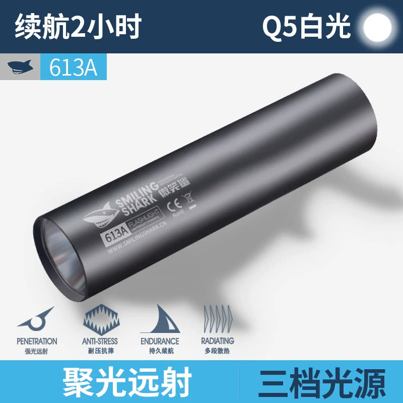 Power Torch Small Ultra-Long Life Battery Portable Remote Mini Charging Super Bright Outdoor Xenon Lamp Led for Students