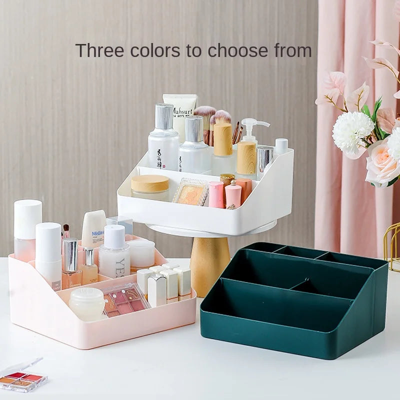 Cosmetics storage box, desktop storage shelf, dresser, large-capacity sorting rack