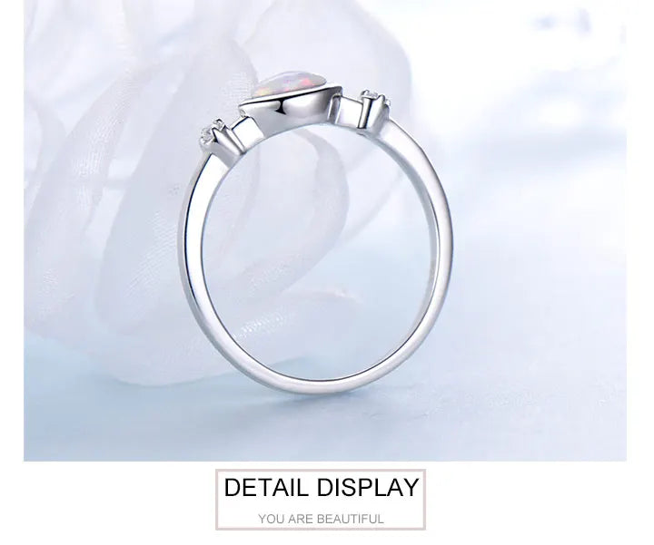 3*6mm Ring Opal Rings Silver 925 Ring for Women Fashion Jewelry