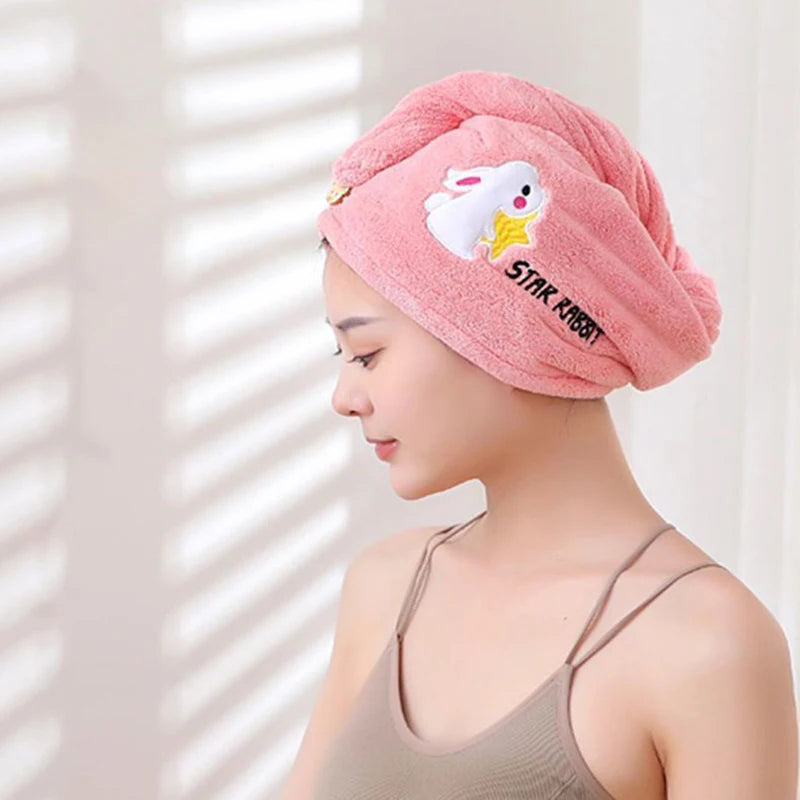 Women Microfiber Towel Hair Towel Bath Towels for Adults Home Terry Towels Bathroom Serviette De Douche Turban for Drying Hair