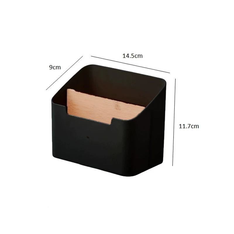 Desktop Organizer Bamboo Wood Storage Box Multi-functional Remote Control Stationery Cosmetics Storage Boxes Home Organizers