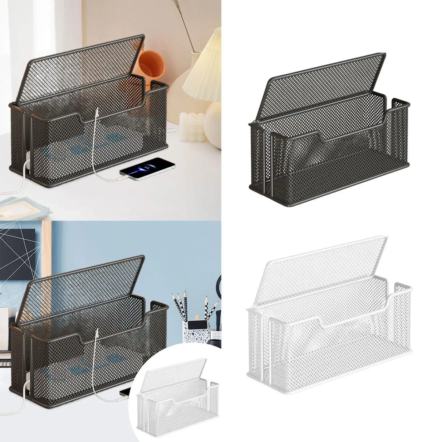 Cable Management Box Cable Organizer Reusable Decor Accessories Protective