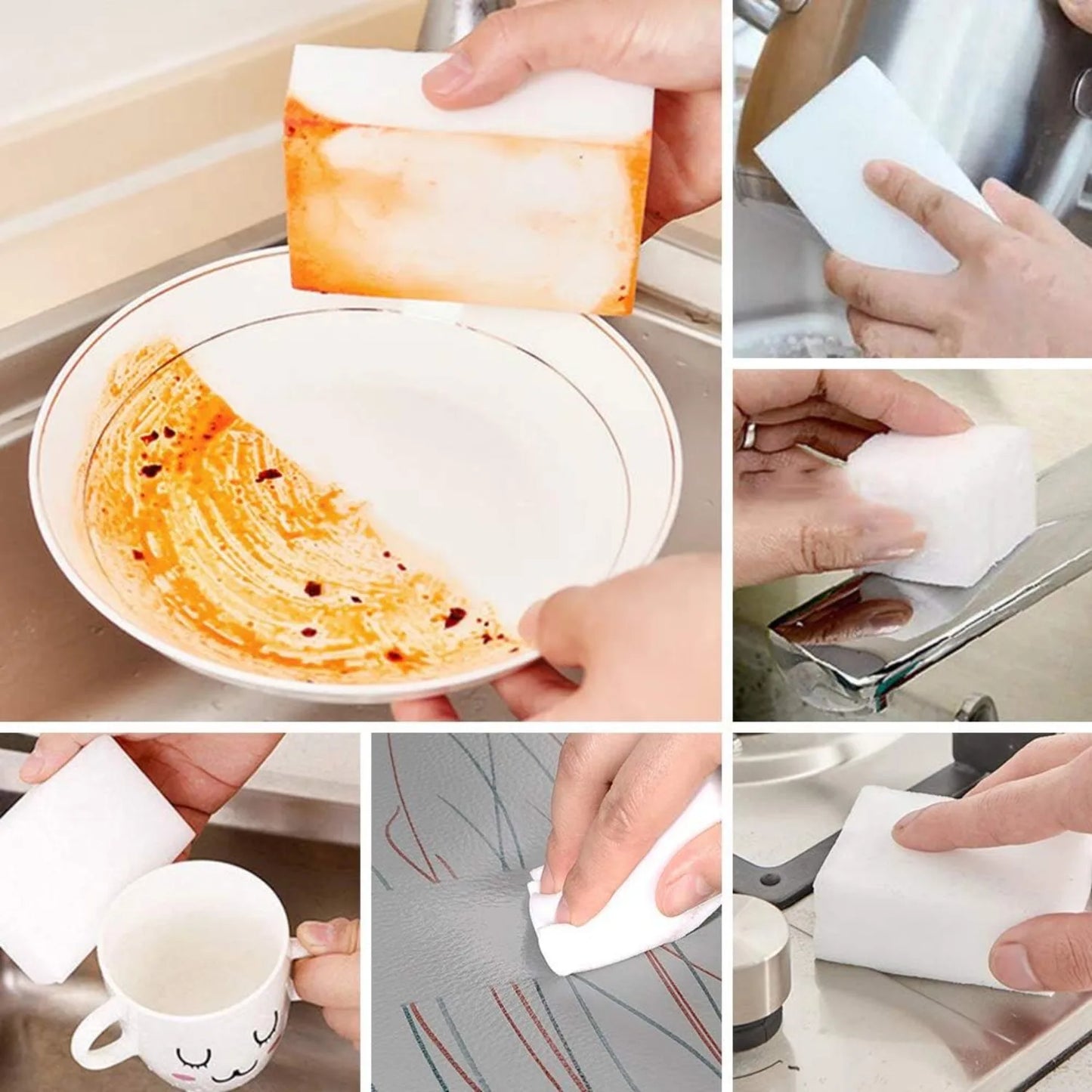 Magic Eraser, 100 pcs Heavy Duty Melamine Magic Eraser Sponge