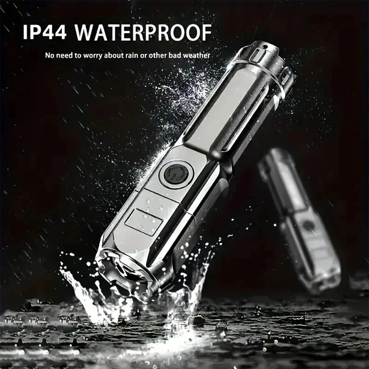 Led Flashlight Usb Leb Handheld Tactical Flashlights Rechargeable Waterproof With Zoom Torch Long Range Portable Light Emergency
