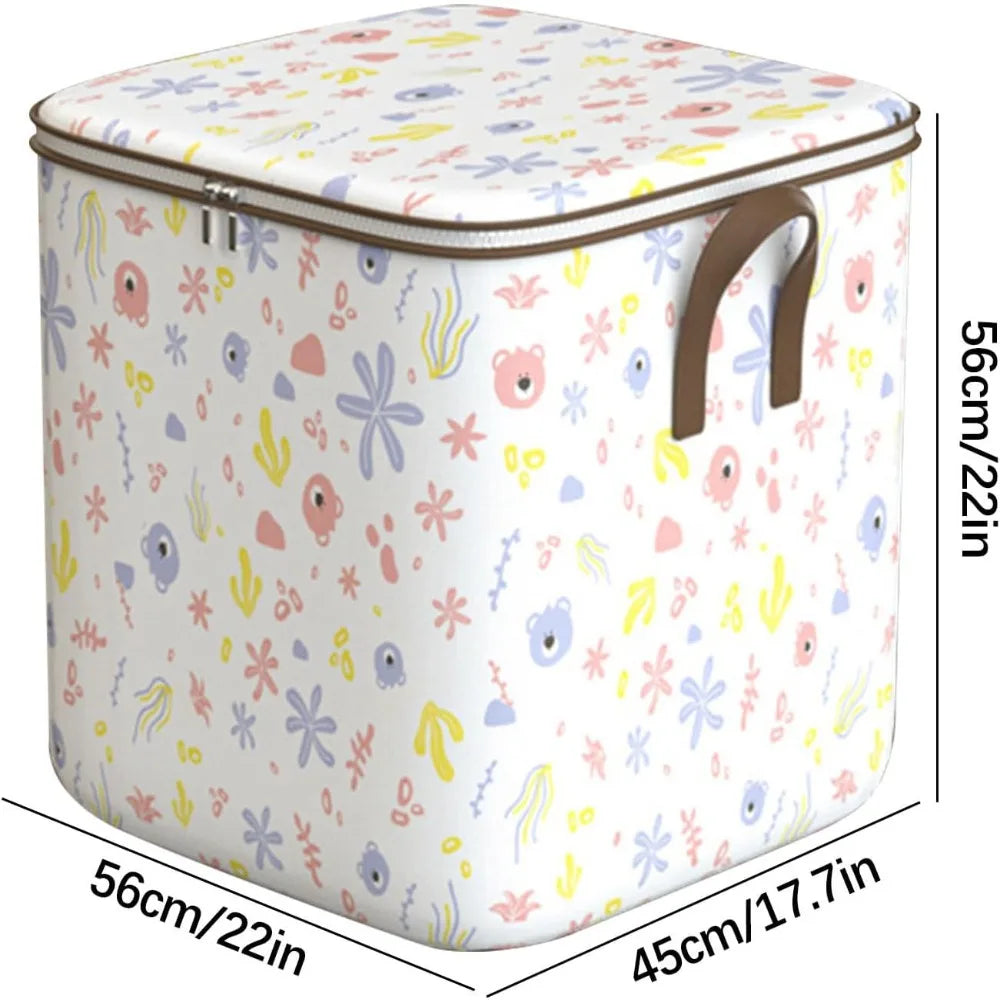Portable Clothing Storage Box Foldable Closet Storage Box With Durable Handle Large Capacity Toy Storage and Sorting Box New