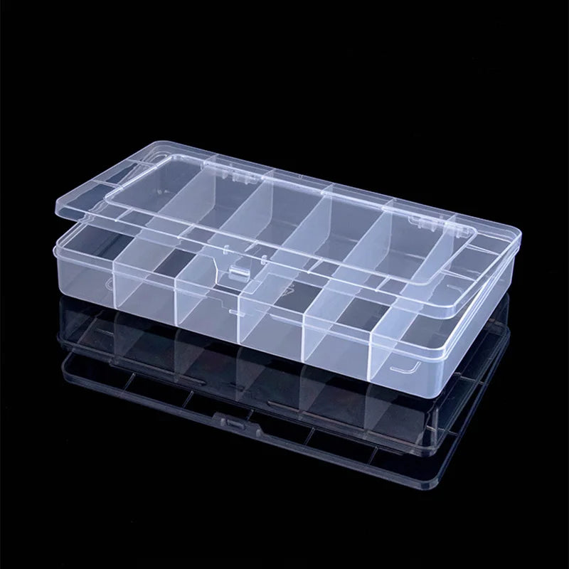 Organizer Container Practical  Plastic Storage Box Jewelry Earring Bead Screw Holder Case Display Organizer Containe