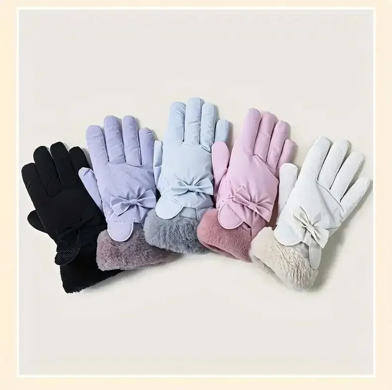 Women's Gloves - Warm, Waterproof & Touchscreen Compatible for Winter Outdoor Activities