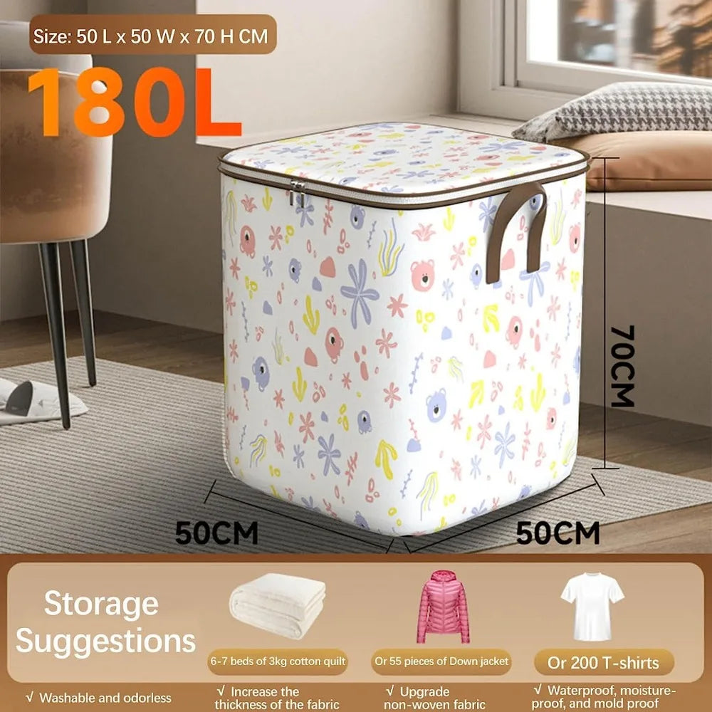 Portable Clothing Storage Box Foldable Closet Storage Box With Durable Handle Large Capacity Toy Storage and Sorting Box New