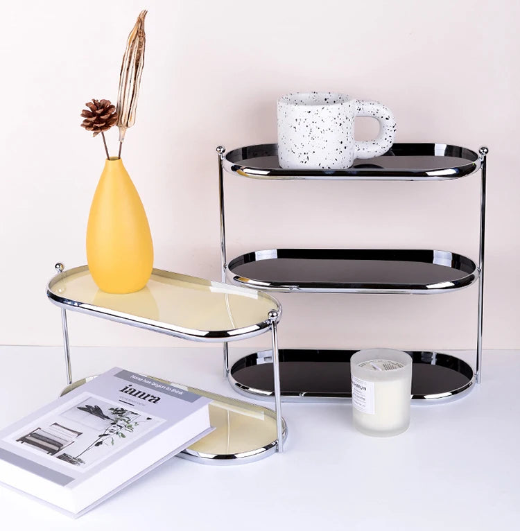 Modern Storage Holders Organizer Makeup Racks Living Room Decoration Display Stand Desk Organization Shelf Aesthetic Supplies
