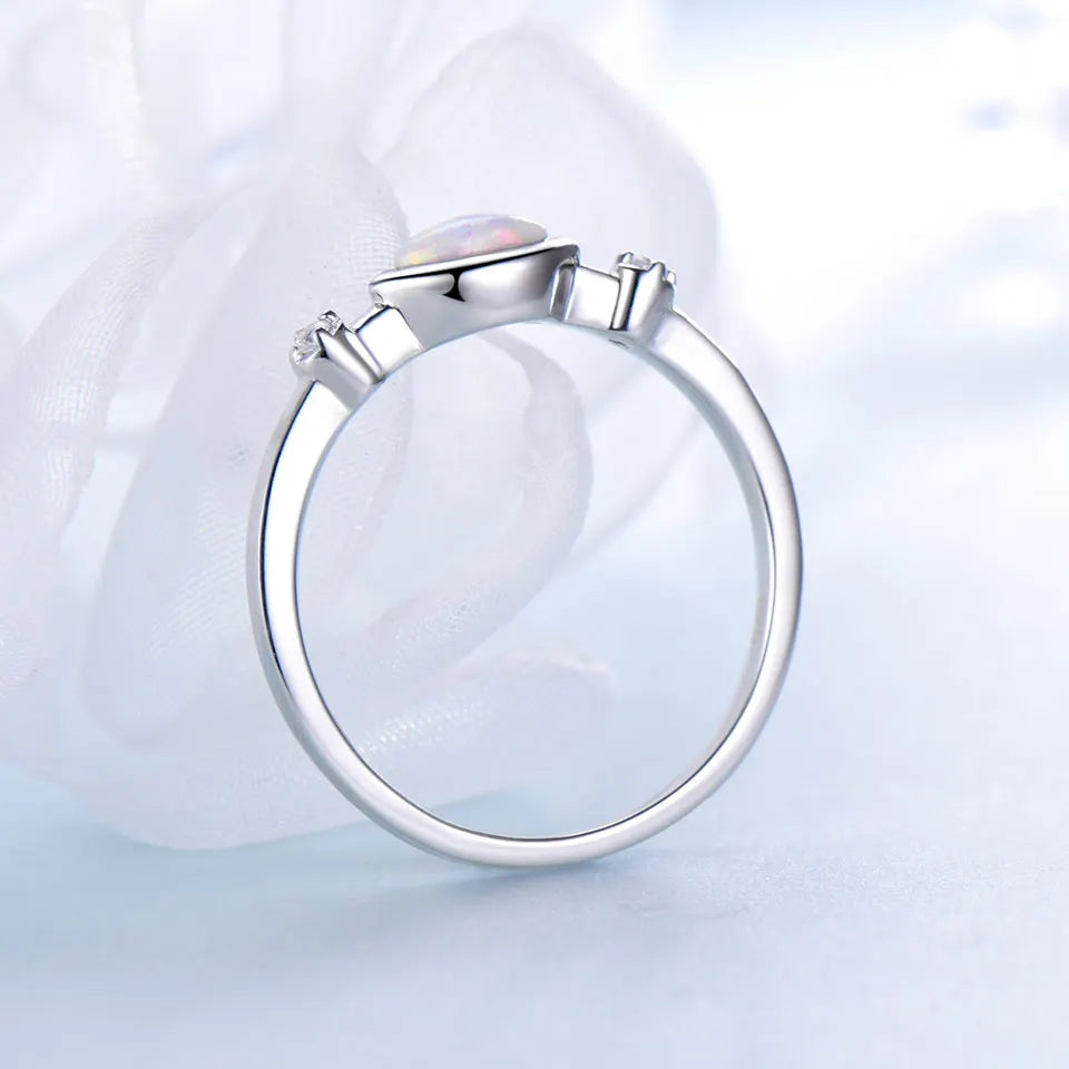 3*6mm Ring Opal Rings Silver 925 Ring for Women Fashion Jewelry
