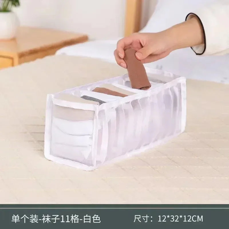 Underwear Drawer Organizer Storage Box Foldable Closet Organizers Drawer Divider Storage Boxes For Underpants Socks Bra