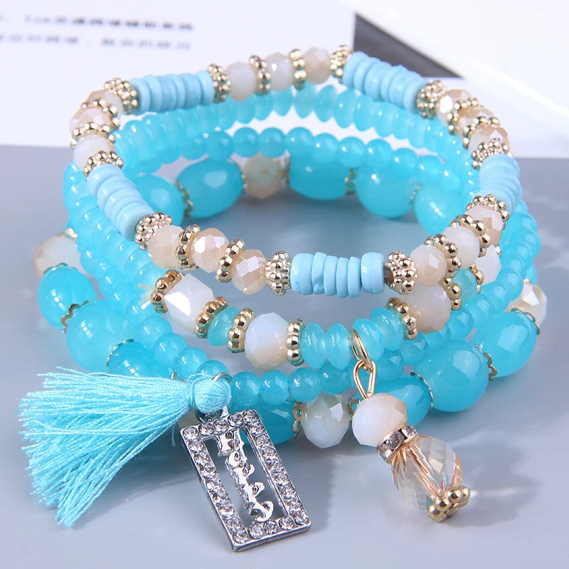 Trendying Products Boho Bracelets Woman Fashion 2023 Bracelets for Women Glasses Stone Bracelet Jewelry Christmas Gift