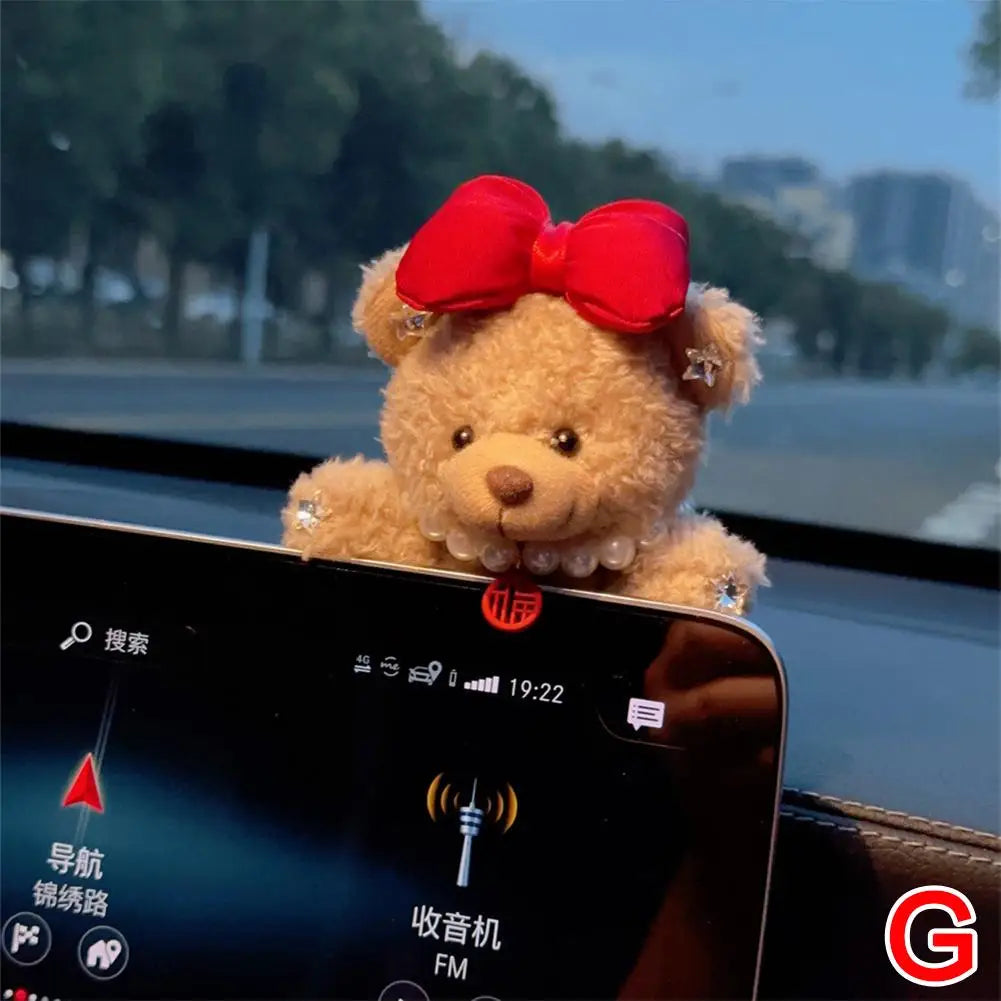 Car Internet Celebrity Accessorie Used For Car Gear Shift Decoration Cute Turn Signal Dolls Wiper Dolls Rearview Mirror Ornament