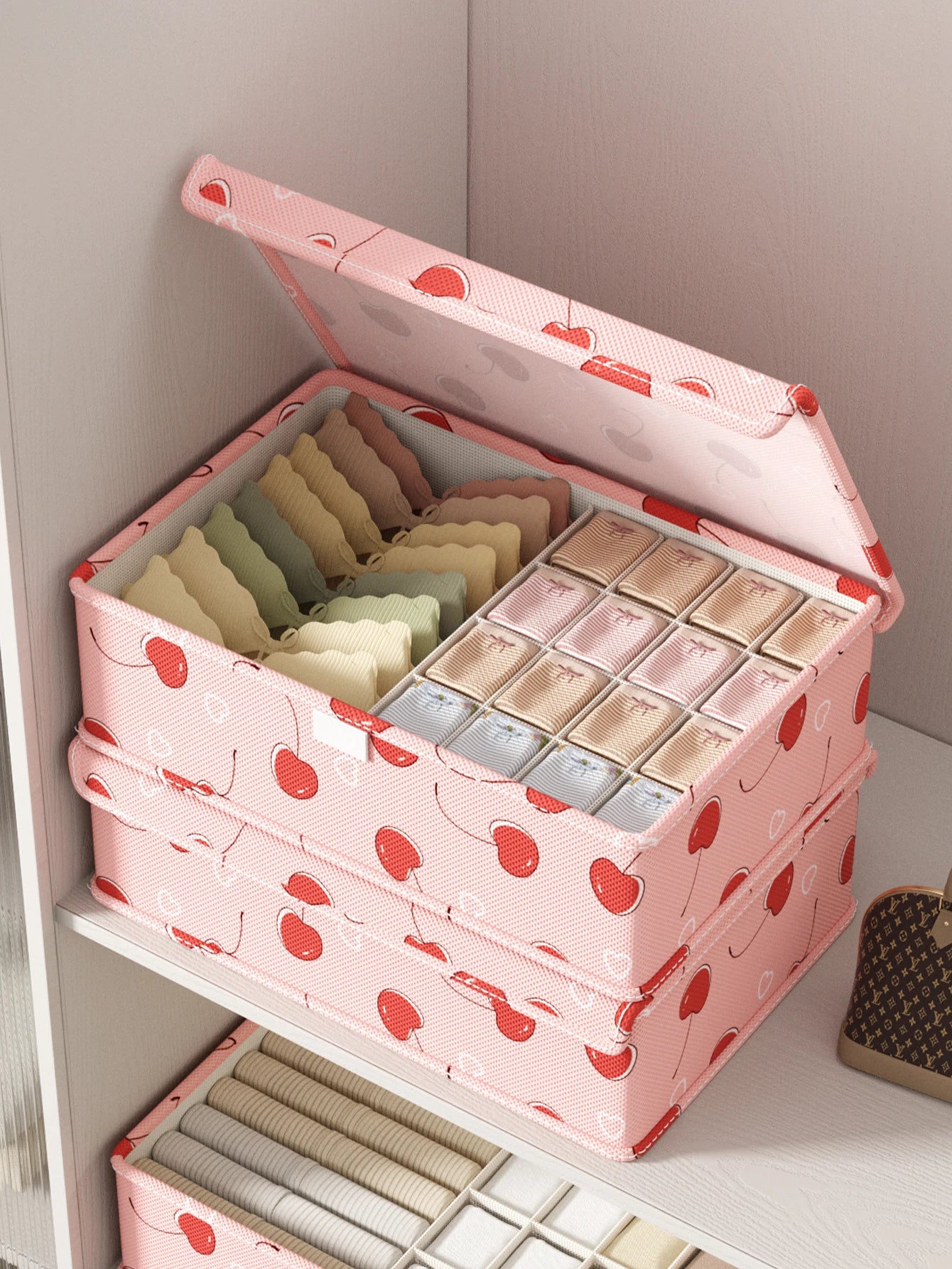 Portable underwear sock organizer Underwear sock sorter Underwear underwear divider Drawer organizer Closet bedroom organizer