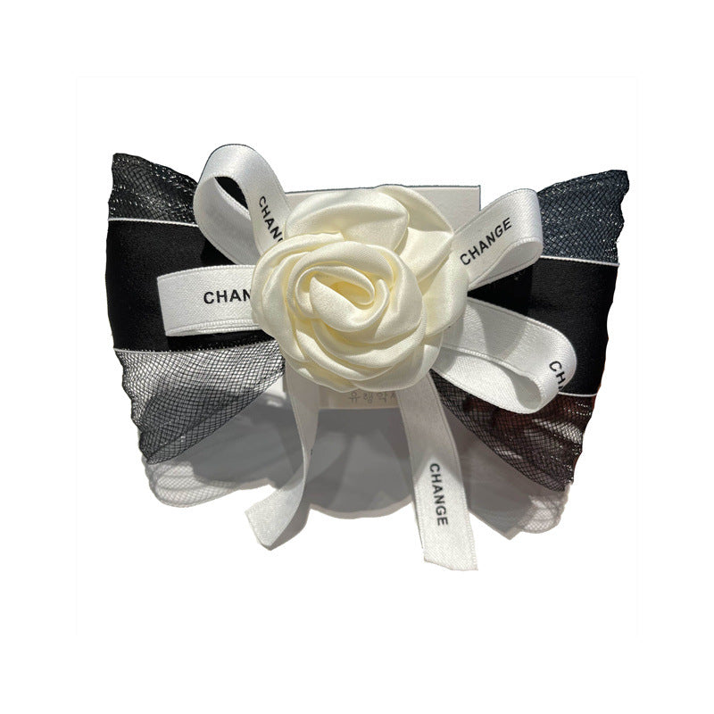Fashion Elegant Rose Hairpin Women 2023 New Temperament Korean Headwear Flower Bows Hairclips Wholesale Accessories for