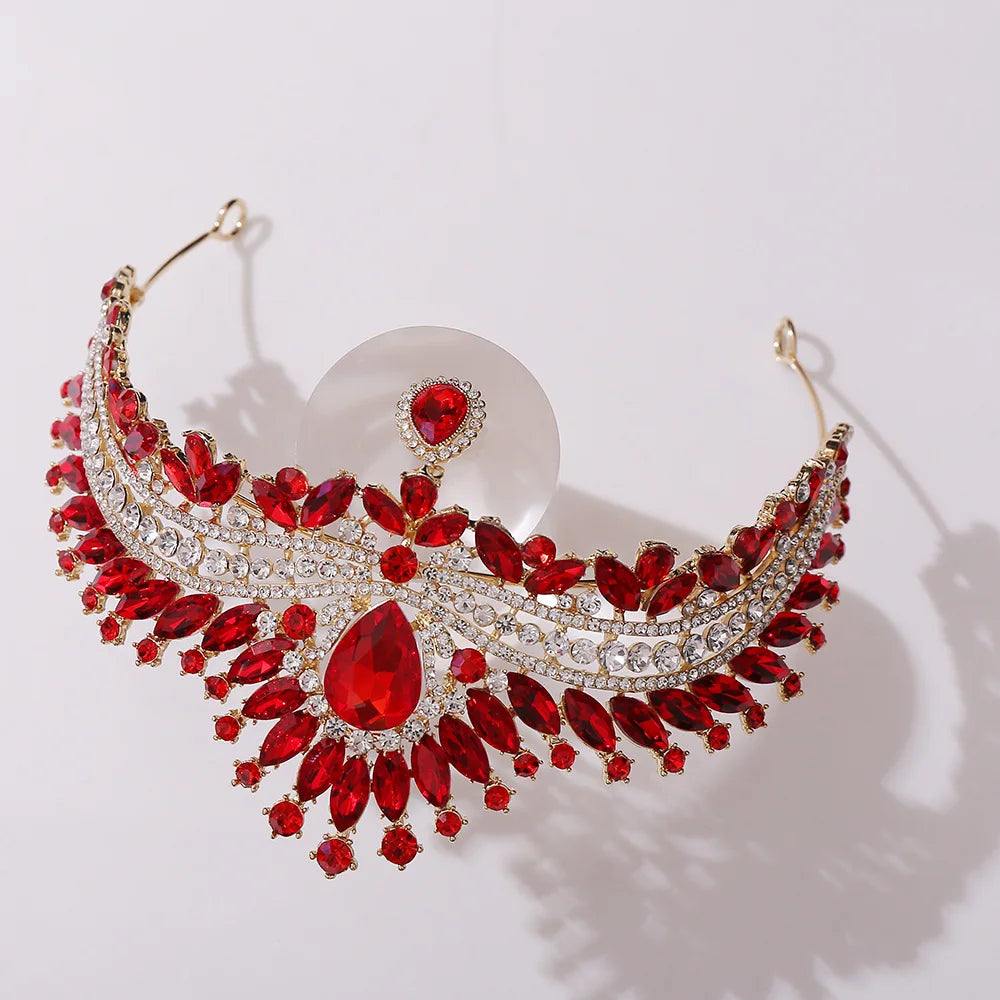 Luxury Wedding Crown for Bride Tiaras Rhinestone Hair Jewelry Gifts Crystal Hair Accessories Women Headband Bridal Headwear (Free Shipping) 💝🌹💖